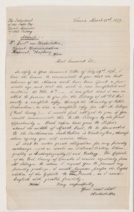 Letter, 25 March 1877