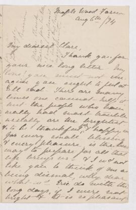 Letter, 6 August 1894