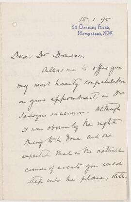 Letter, 15 January 1895