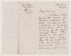 Letter, 4 August 1876