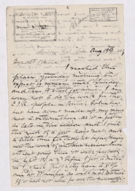 Letter, 19 August 1888