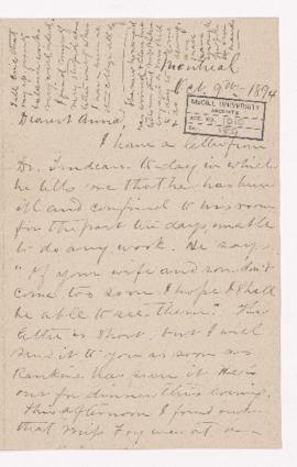 Letter, 9 October 1894