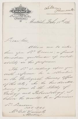 Letter, 15 February 1876