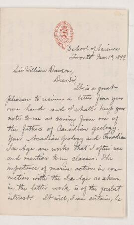 Letter, 31 March 1899