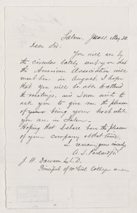 Letter, 30 May 1869