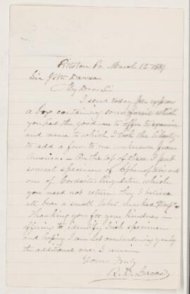 Letter, 12 March 1889