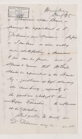 Letter, 5 December 1895