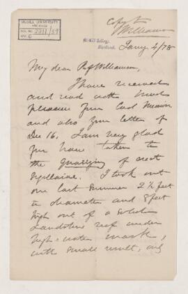 Letter, 4 January 1878