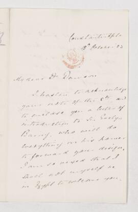 Letter, 13 October 1883
