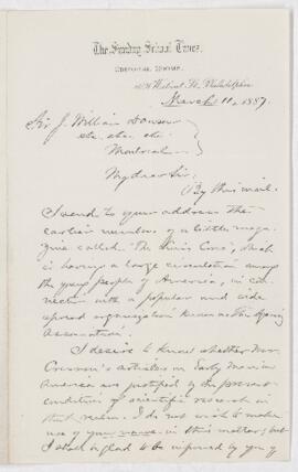 Letter, 11 March 1887