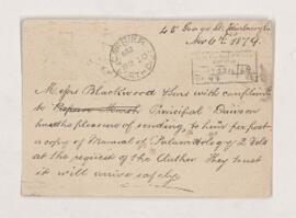 Letter, 6 November 1879