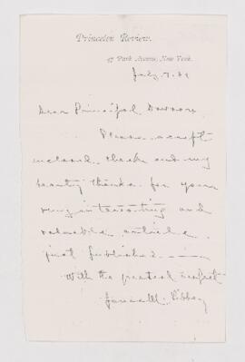 Letter, 7 July 1881