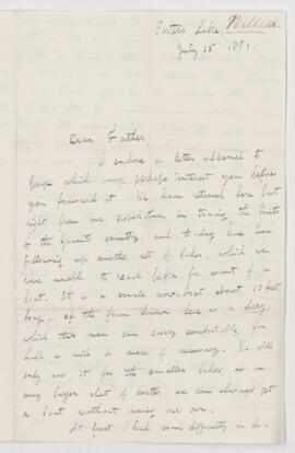 Letter, 15 July 1881