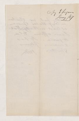 Letter,  January 1867