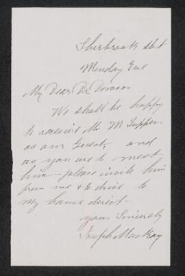 Letter, December 1876