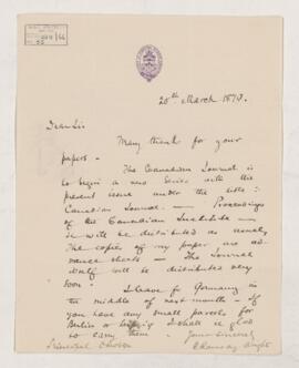 Letter, 20 March 1879