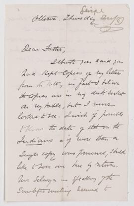 Letter,  December 1881