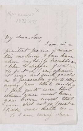 Letter, 1876