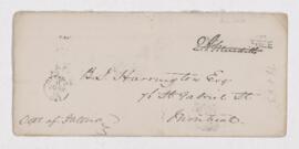 Letter from E. A. Meredith to B.J. Harrington.