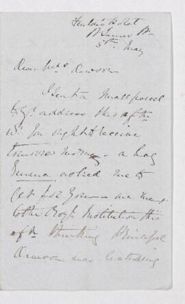 Letter, 5 May 1870