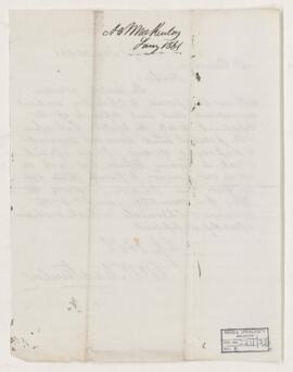 Letter, 24 January 1861