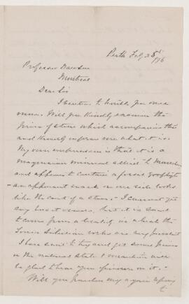 Letter, 25 February 1876