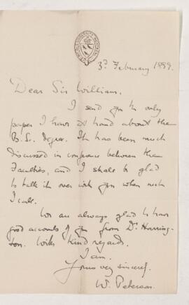 Letter, 3 February 1899