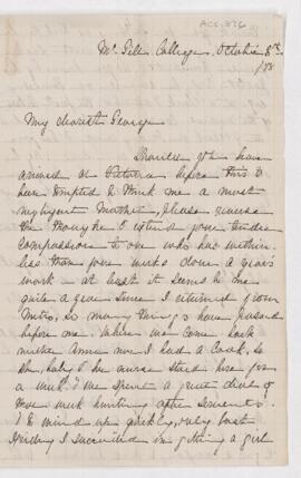 Letter, 8 October 1878