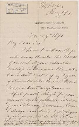 Letter, 29 December 1871
