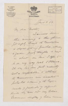 Letter, 9 June 1899