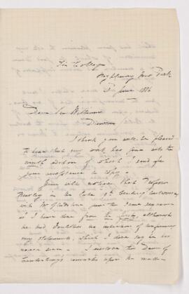Letter, 3 June 1886