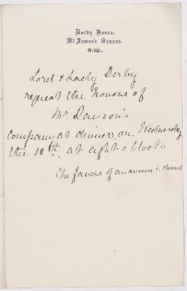 Letter, undated