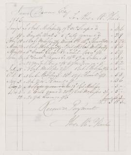 Account, December 1856