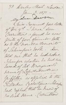 Letter, 3 January 1871