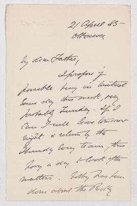 Letter, 21 April 1885