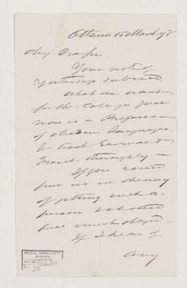 Letter, 15 March 1878