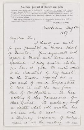 Letter, 6 August 1869