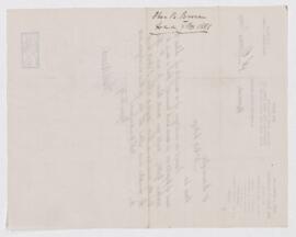 Letter from Thos. B. Brown to B.J. Harrington, written from Montreal.