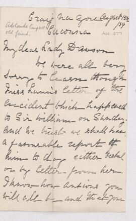 Letter, 15 August 1889