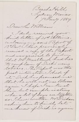 Letter, 7 January 1889