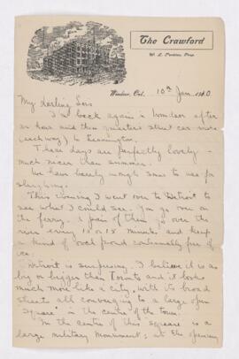 Letter, 10 January 1910