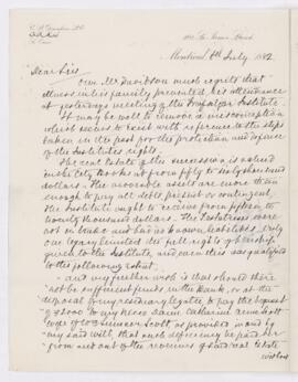 Letter, 6 July 1882