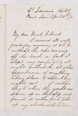 Letter, 10 April 1871