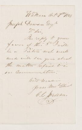 Letter, 8 October 1856