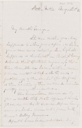 Letter, 1 August 1881