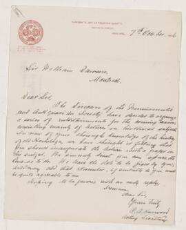 Letter, 7 October 1896