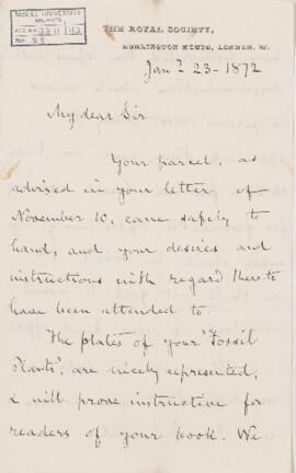 Letter, 23 January 1872