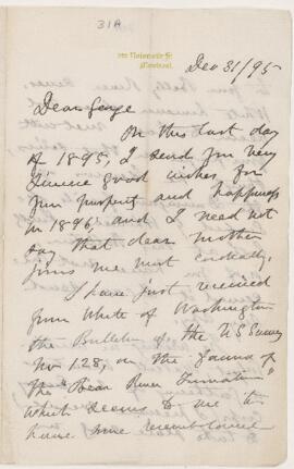 Letter, 31 December 1895