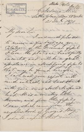 Letter, 21 December 1871
