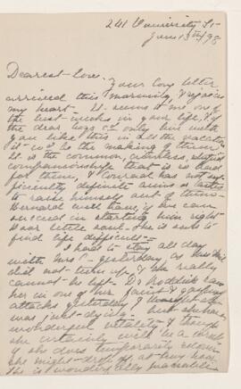 Letter, 13 June 1898